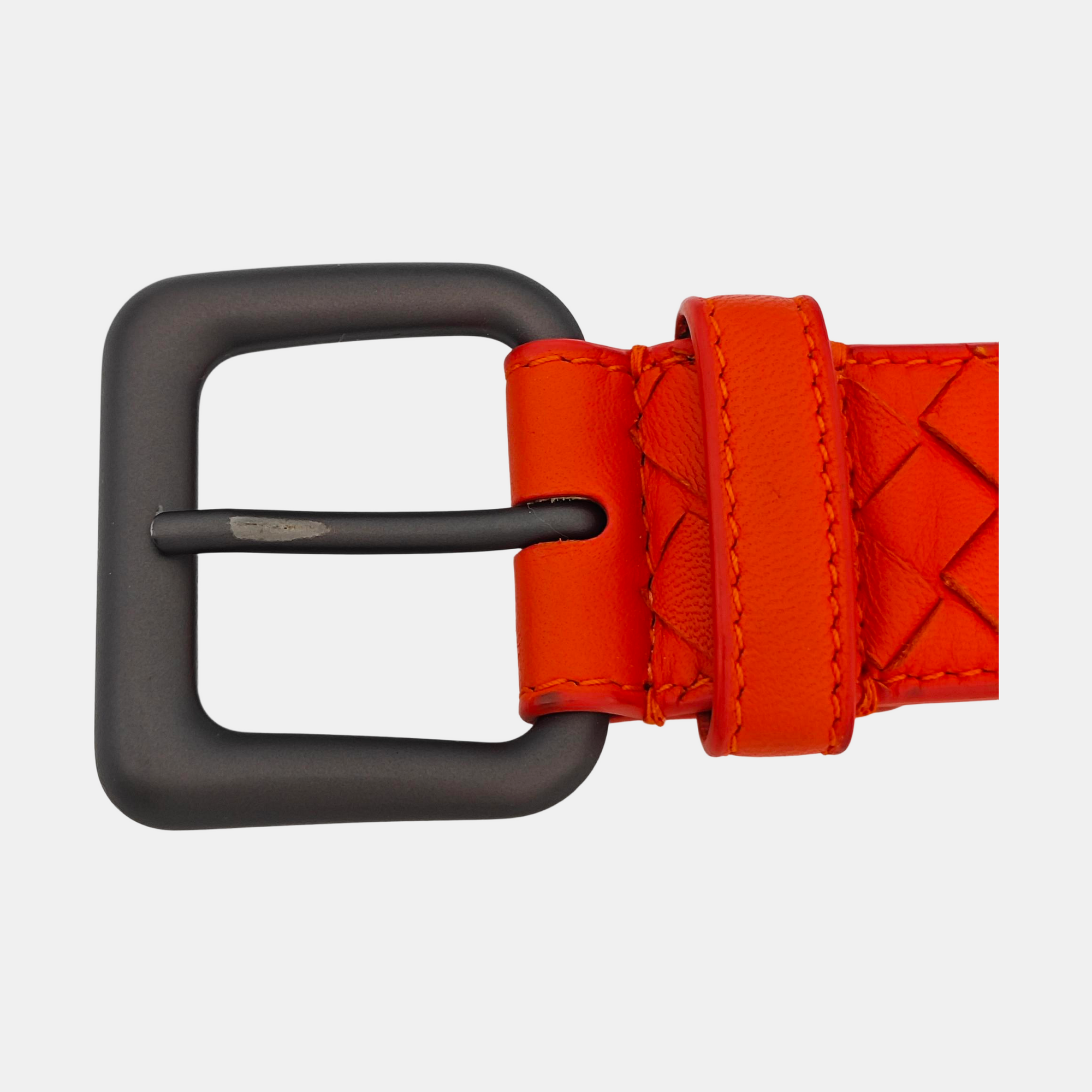 Leather Belt Orange