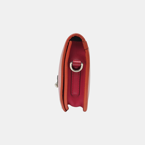 Calfskin Shoulder Bag Red