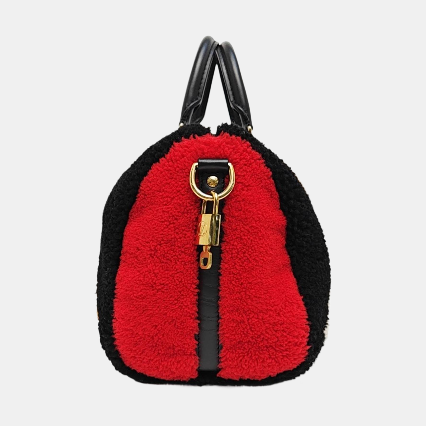 SPEEDY 25 Monogram Wool Black
