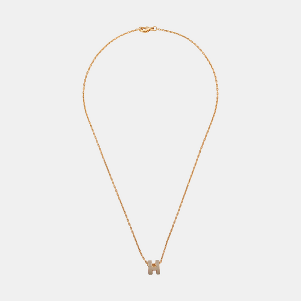 Pop H Metal Rose Gold Necklace