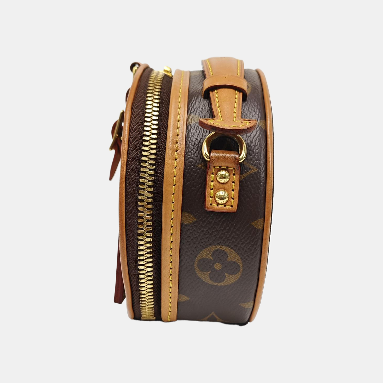 BOITE CHAPEAU Mini Monogram Coated Canvas Brown