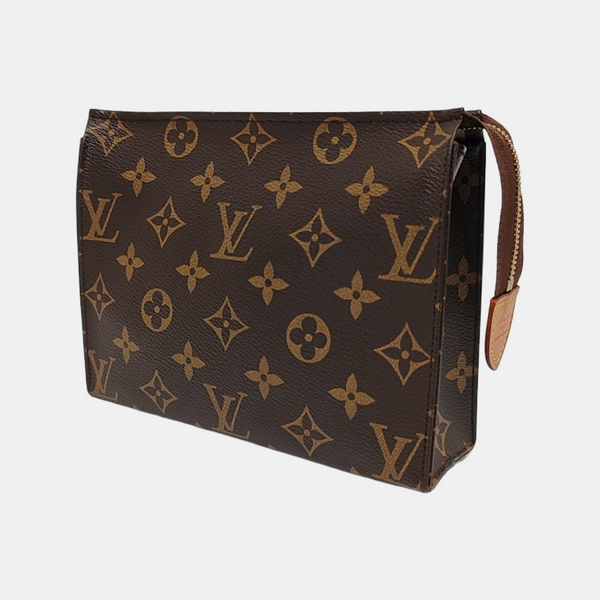 TOILET POCKET 19 Monogram Coated Canvas Brown