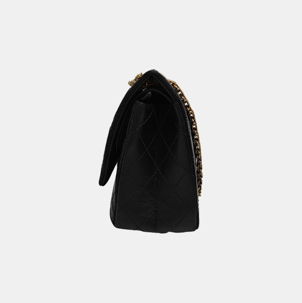 2.55 225 Quilted Calfskin Black