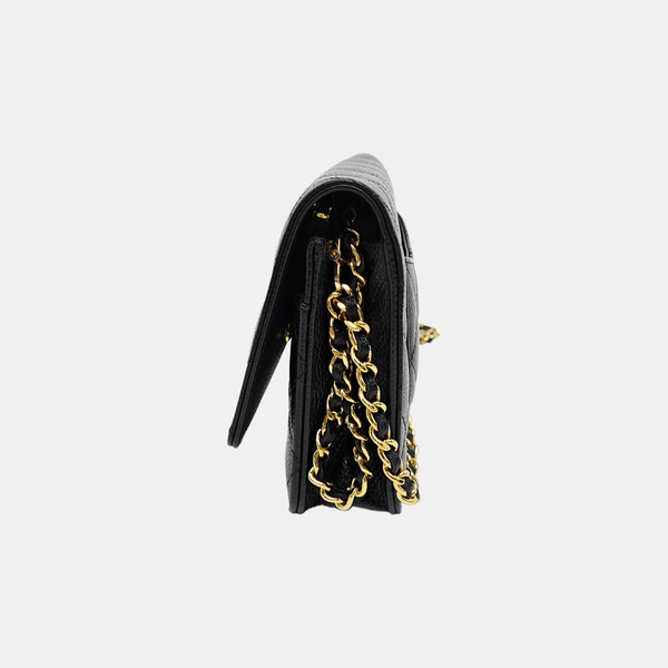 WOC Quilted Grained Calfskin Black