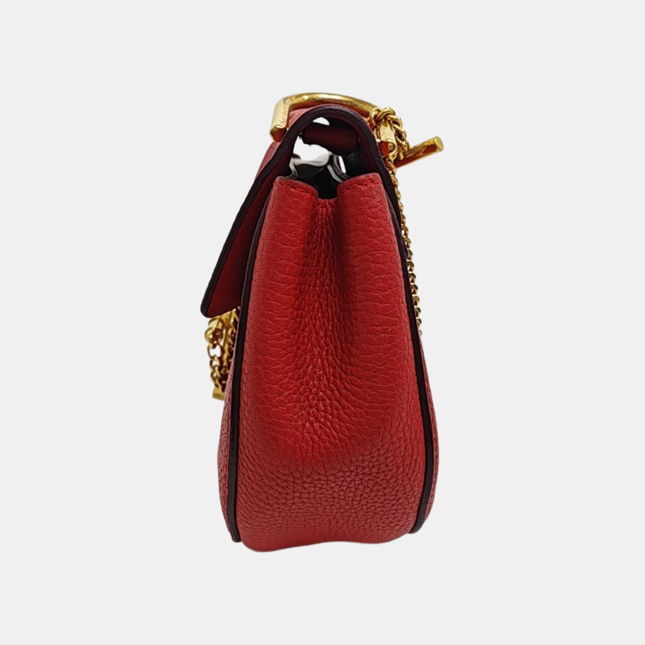 Drew Mini Calfskin Red