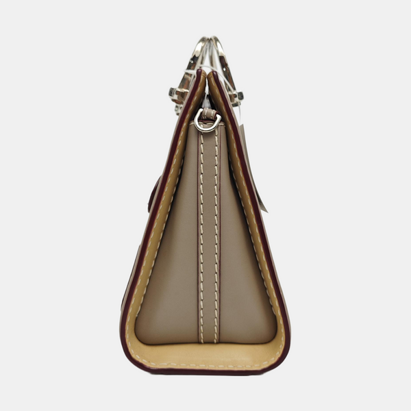 Calfskin Shoulder Bag Gray