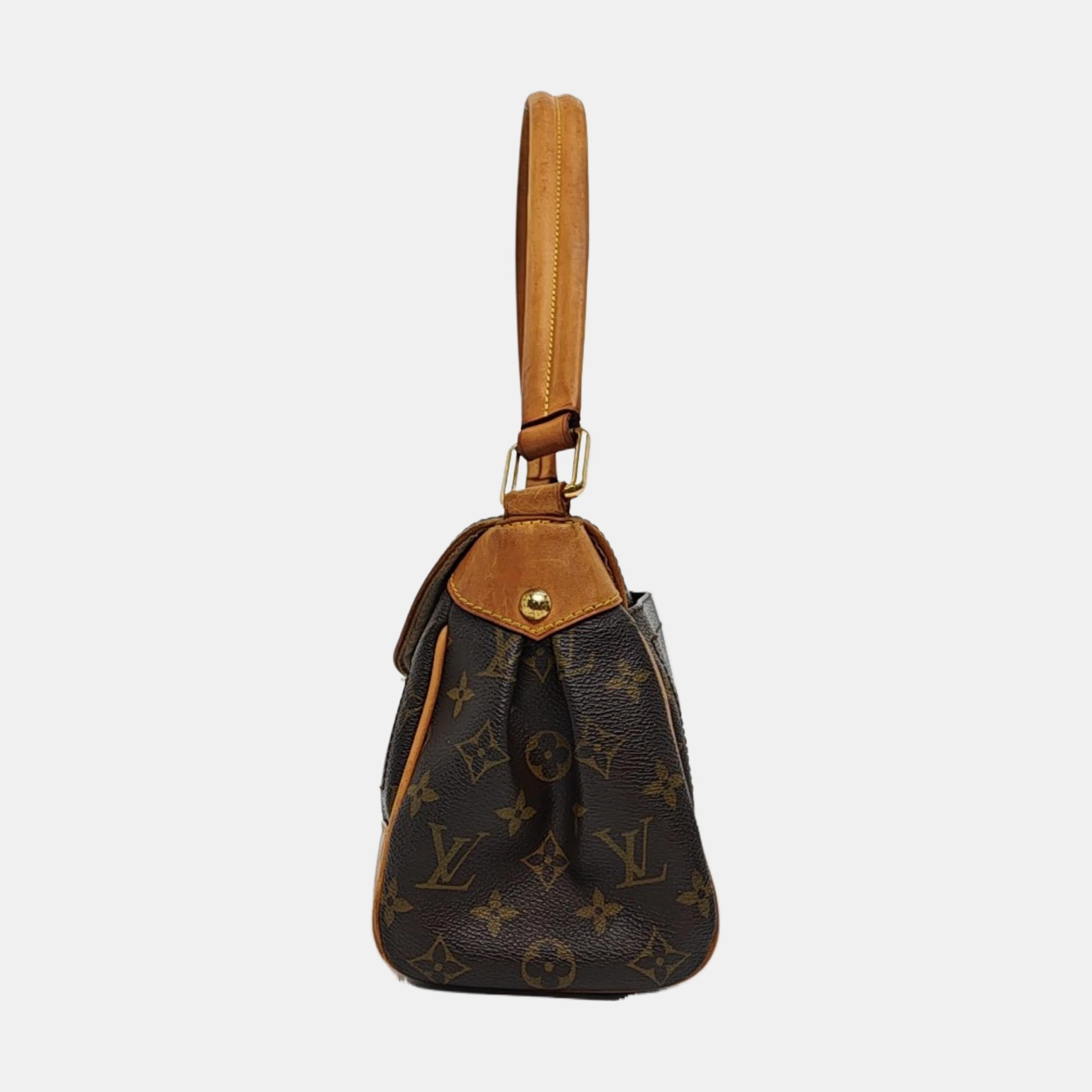 BEVERLY MM Monogram Coated Canvas Brown
