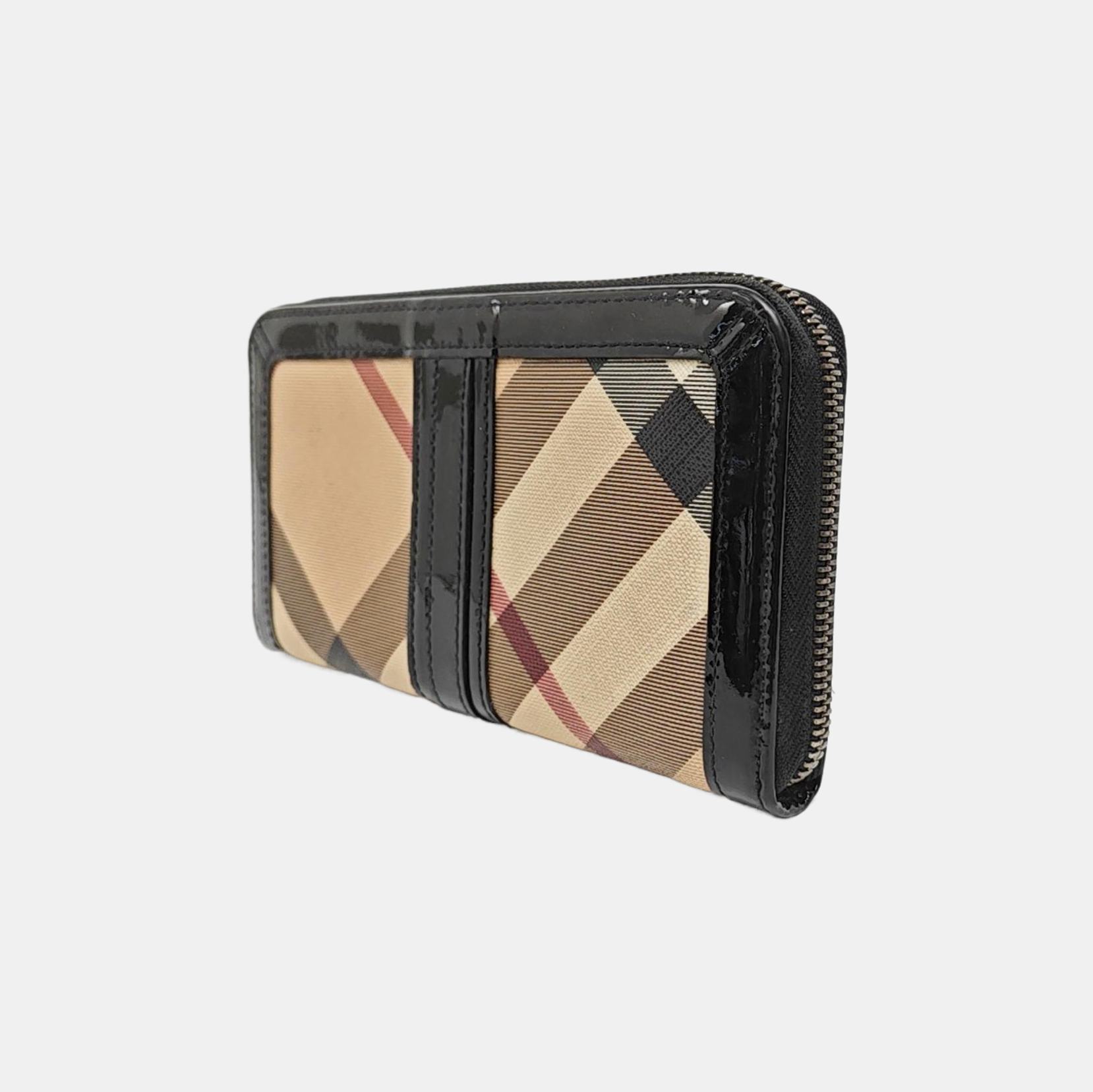 Coated Canvas Wallet Beige