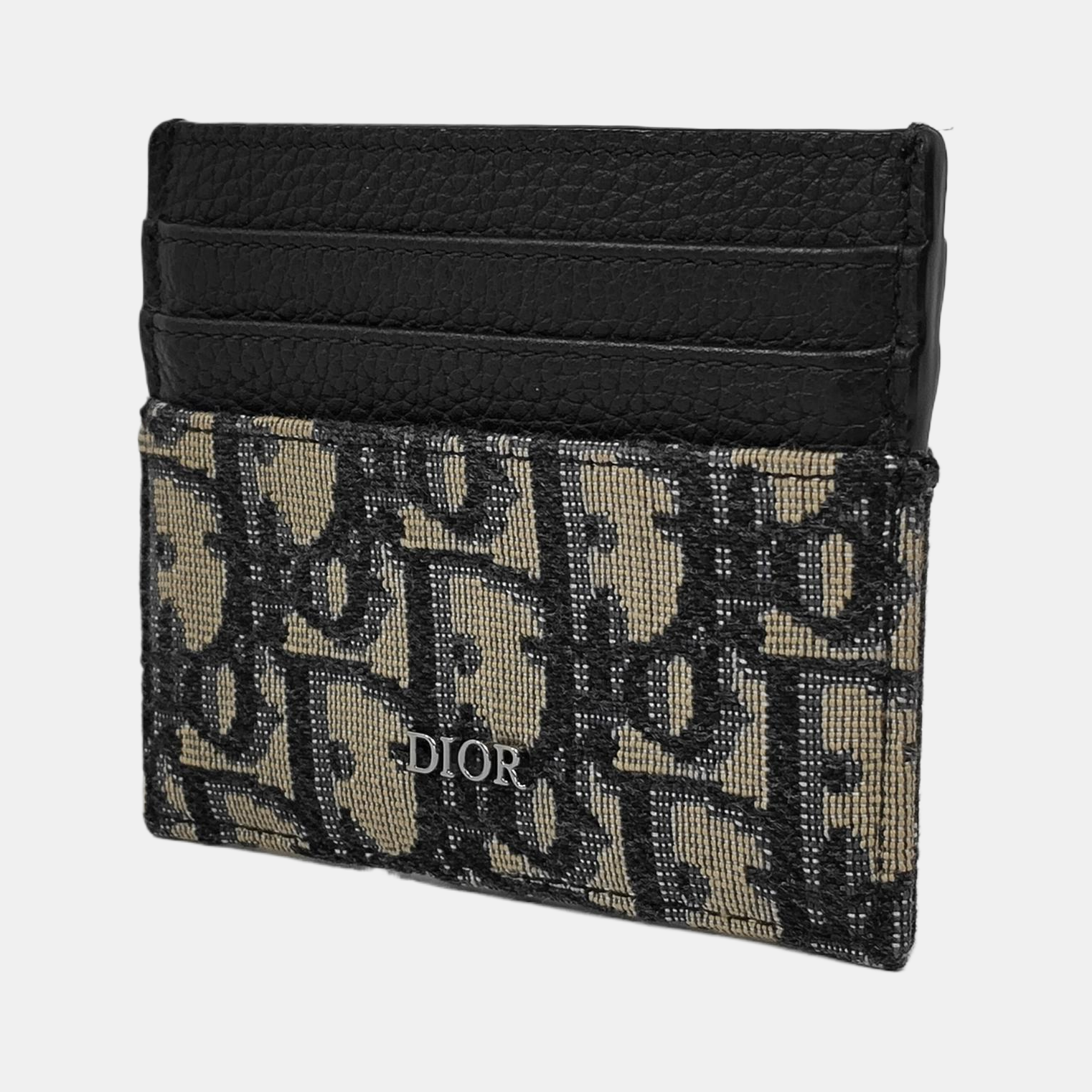 Oblique Calfskin Multicolor Card Holder