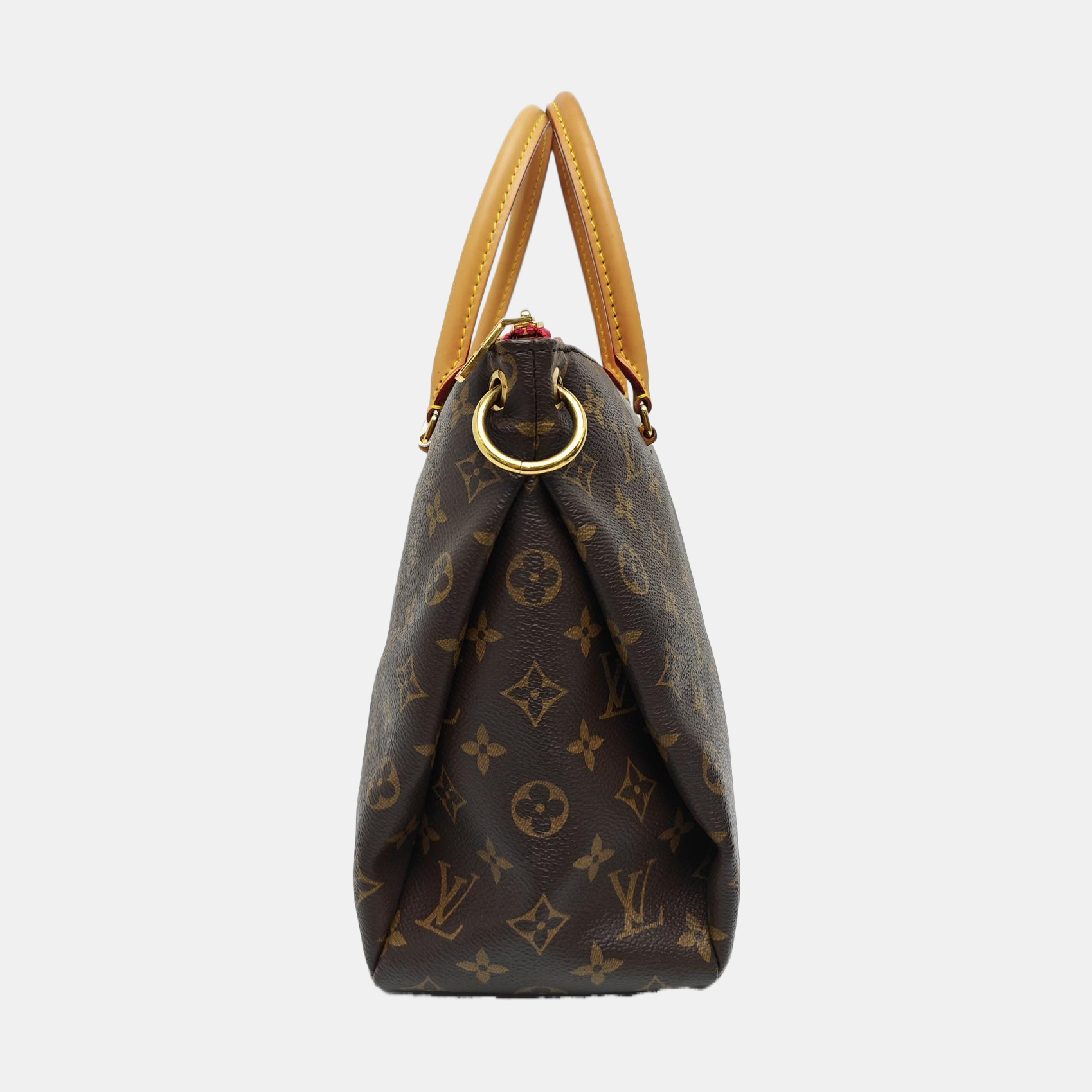 PALLAS MM Monogram Coated Canvas Brown