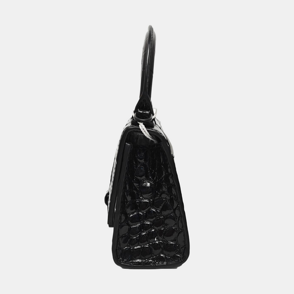 Hourglass Mini Calfskin Black