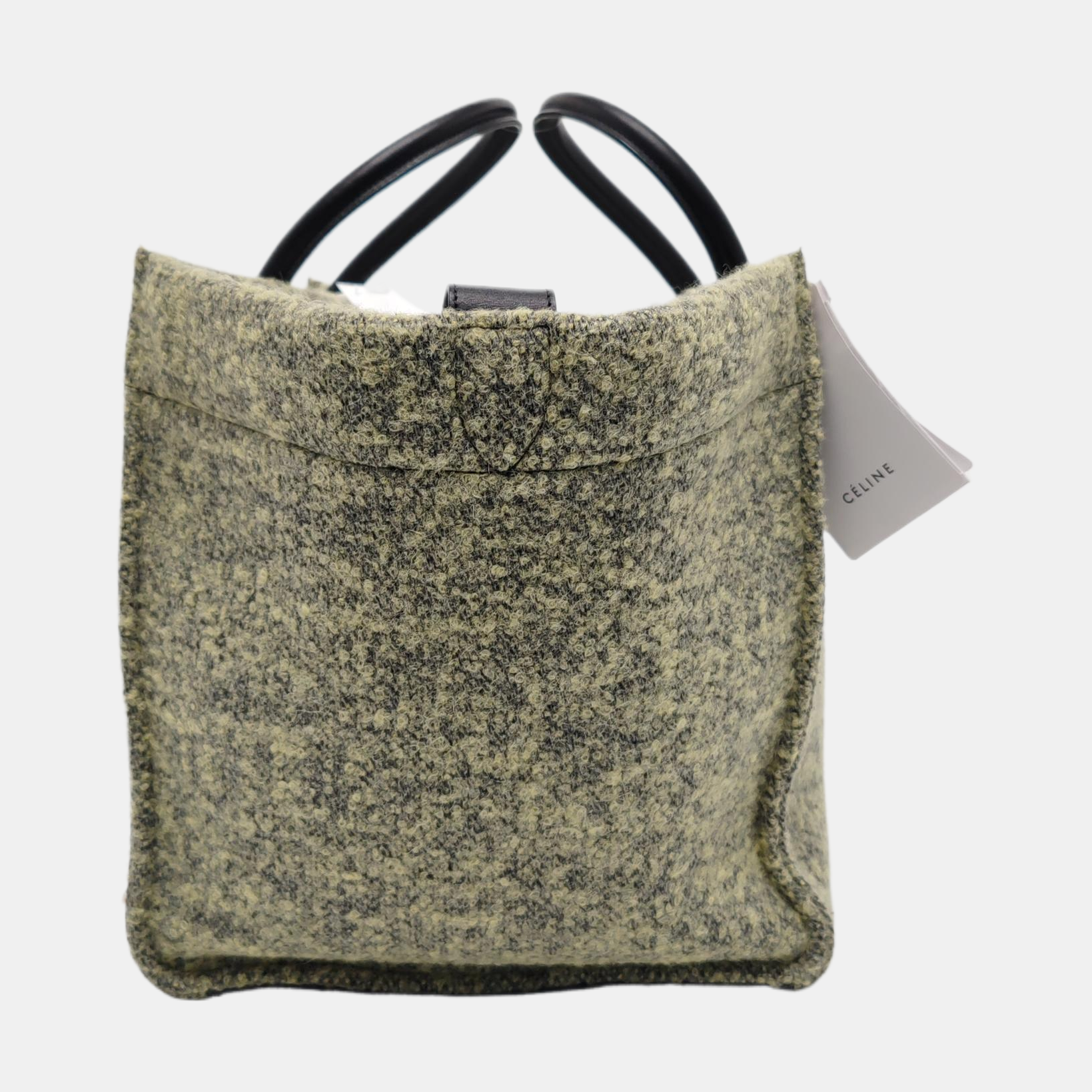 Authenticated pre-owned  LUGGAGE Felt Green - Top Handle Bag at Looply
