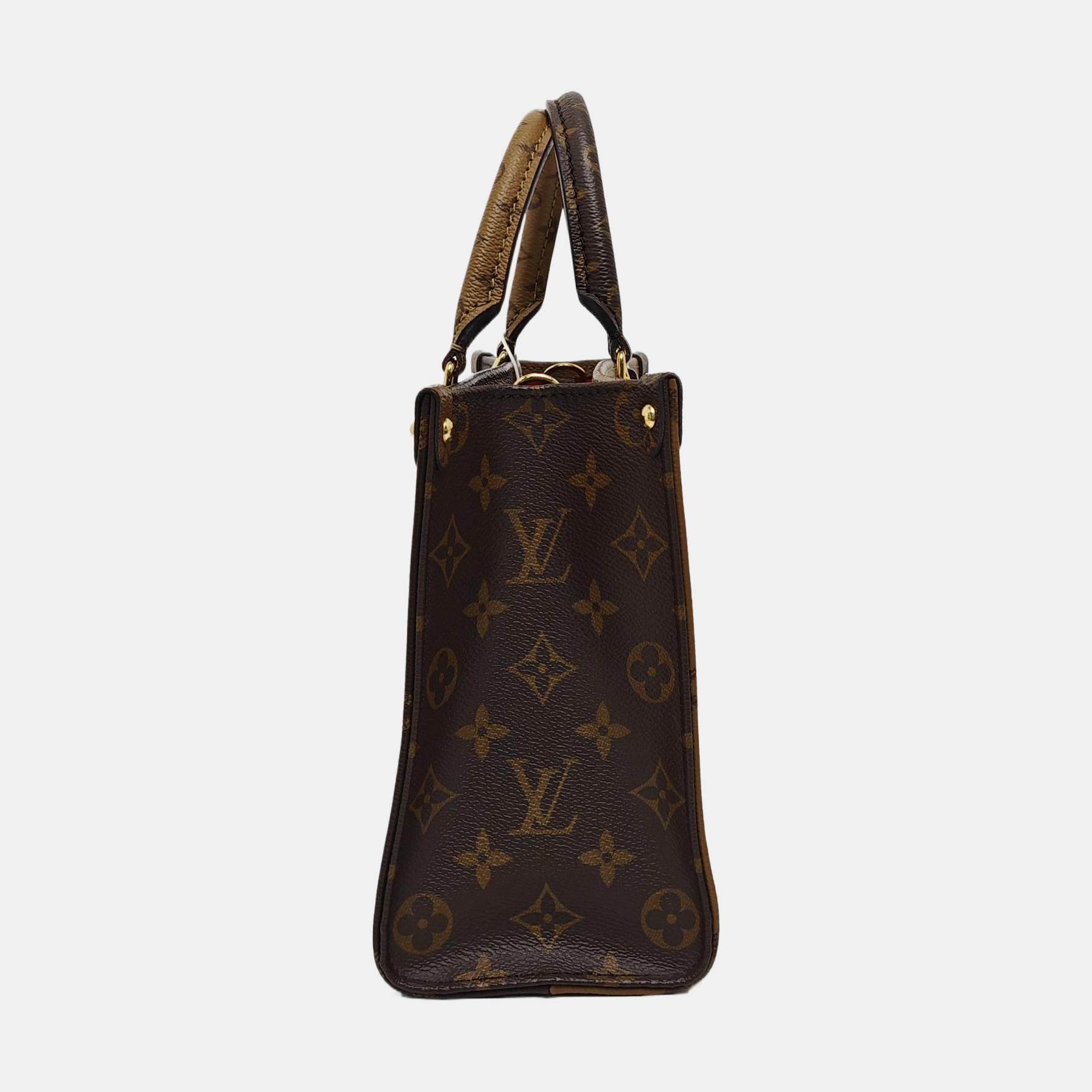 ONTHEGO PM Monogram Coated Canvas Brown