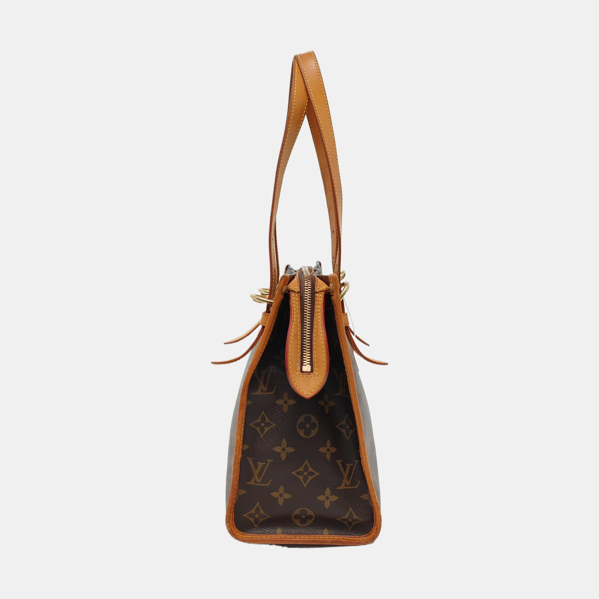 POPINCOURT Monogram Coated Canvas Brown