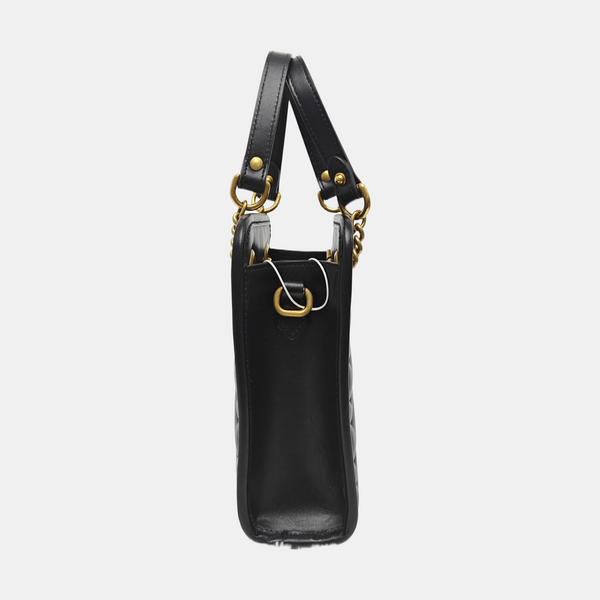 GG Marmont Mini Quilted Calfskin Black