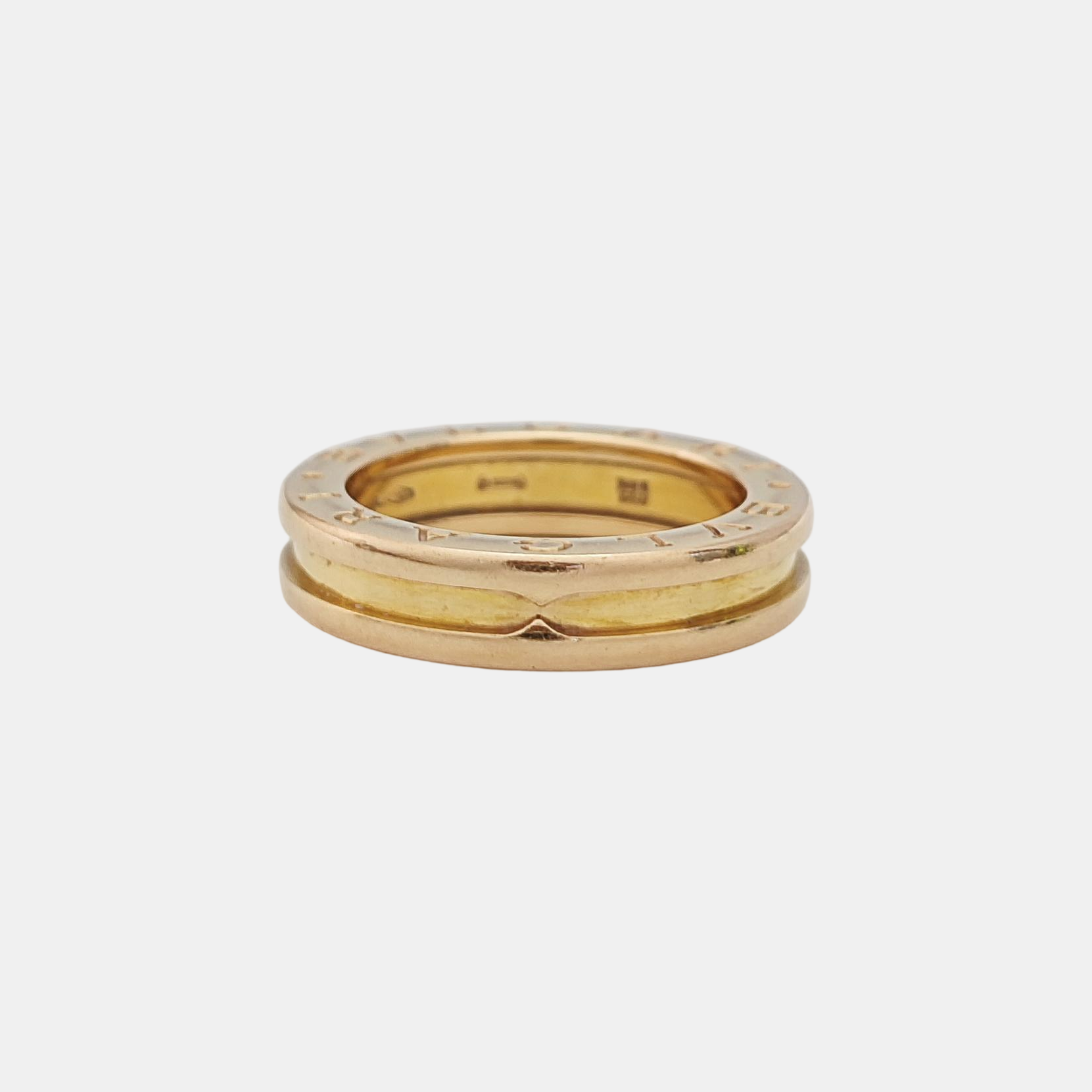 B.ZERO1 18k Rose Gold Ring EU 51