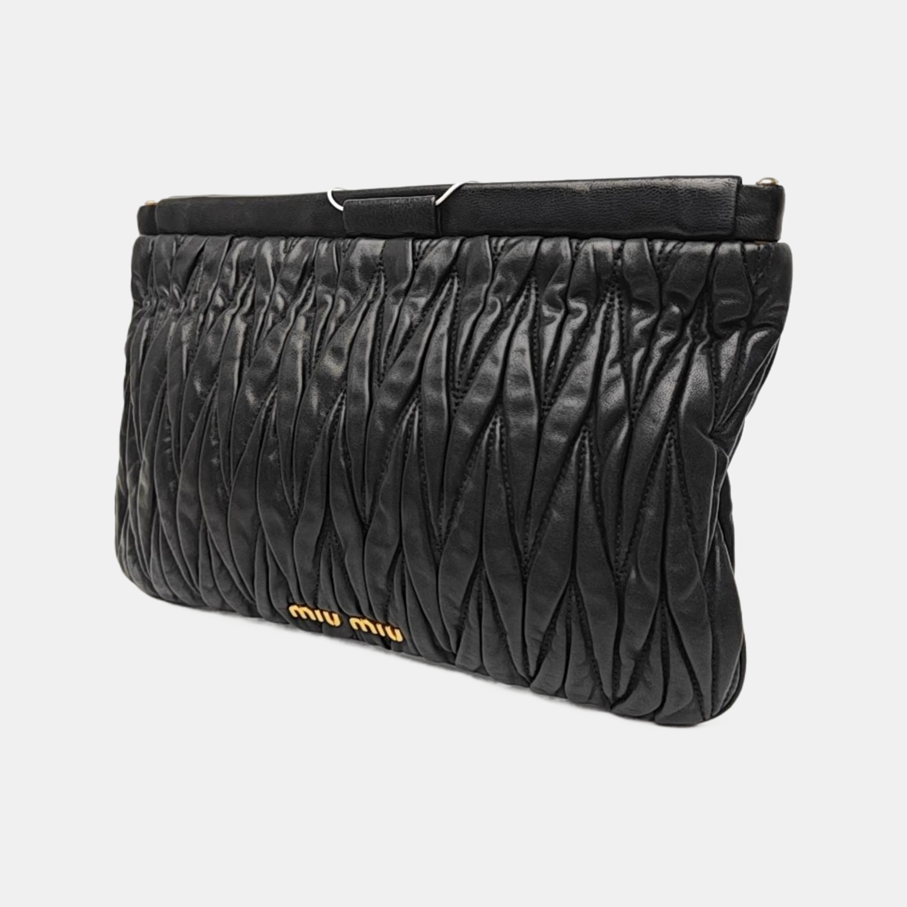 Lambskin Clutch Black