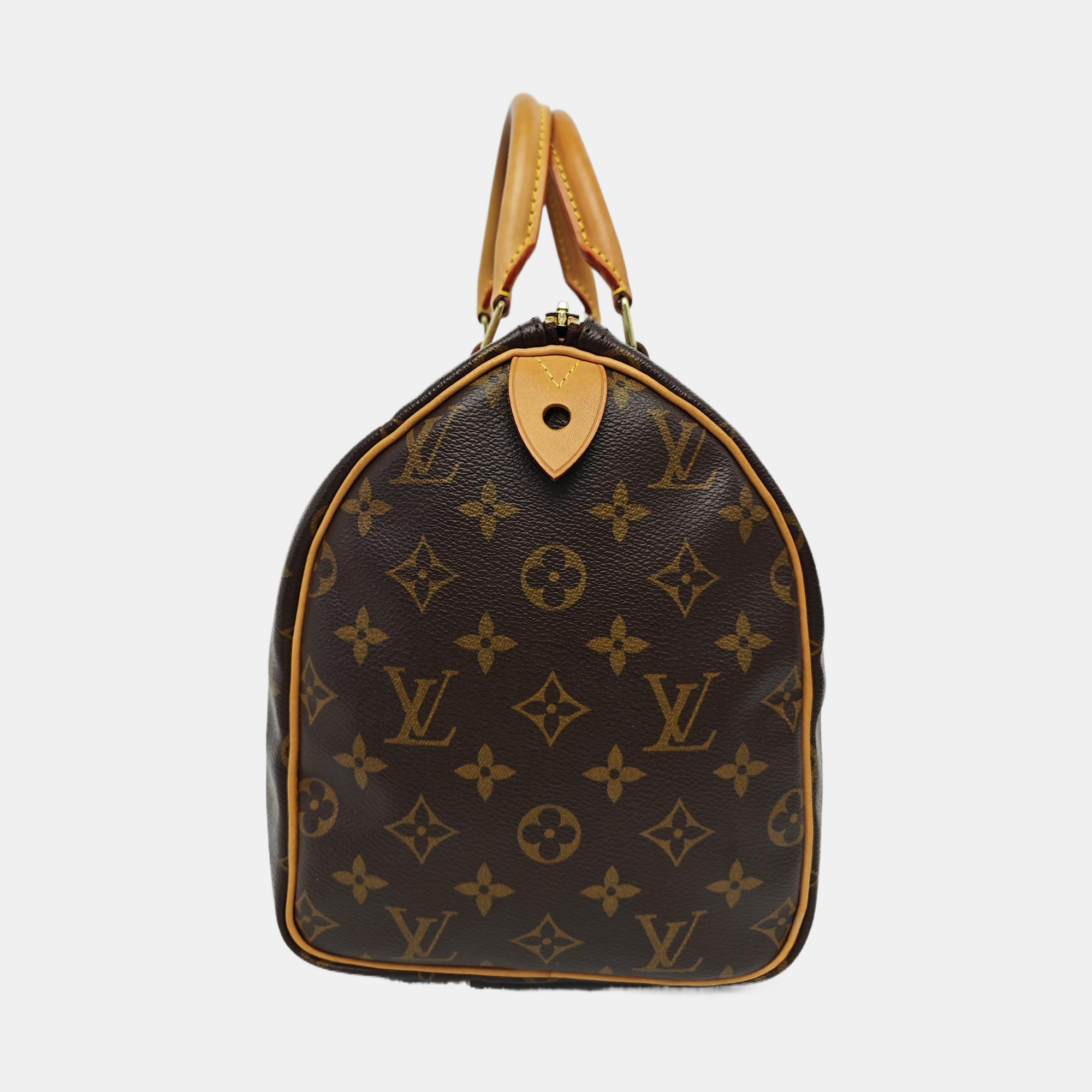SPEEDY 30 Monogram Coated Canvas Brown