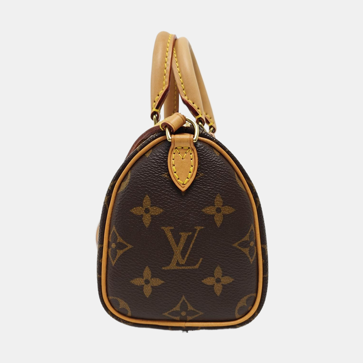 SPEEDY Nano Monogram Coated Canvas Brown