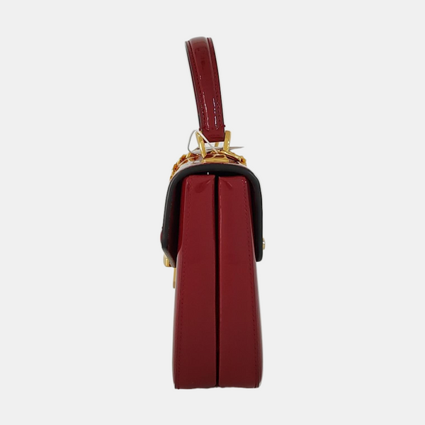 Authenticated pre-owned  Sylvie 1969 Mini Patent Leather Red - Shoulder Bag at Looply