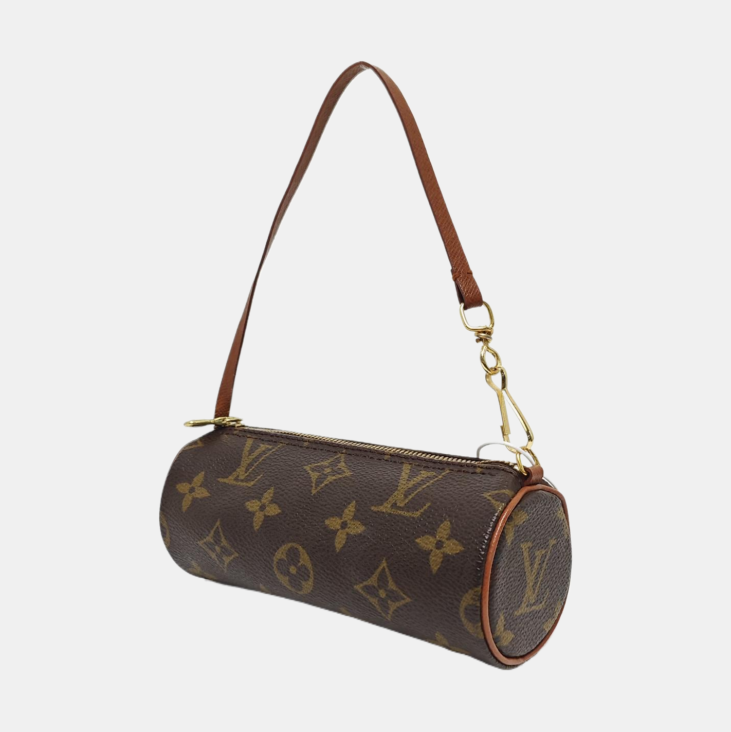 PAPILLON Mini Monogram Coated Canvas Brown