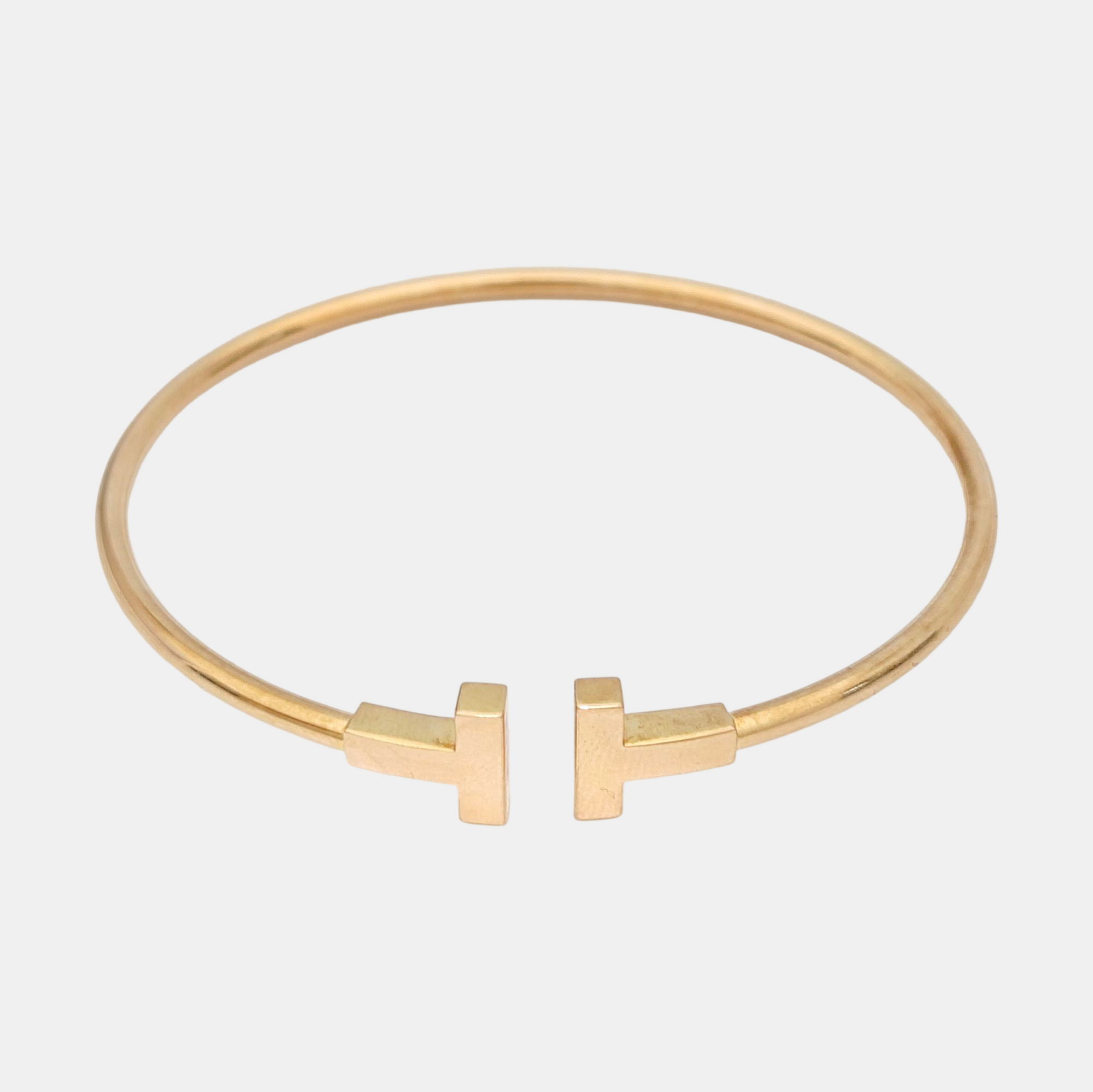 Tiffany T 18k Rose Gold Bangle
