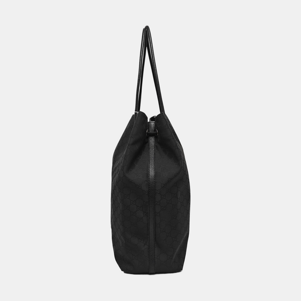 Monogram Canvas Tote Bag Black