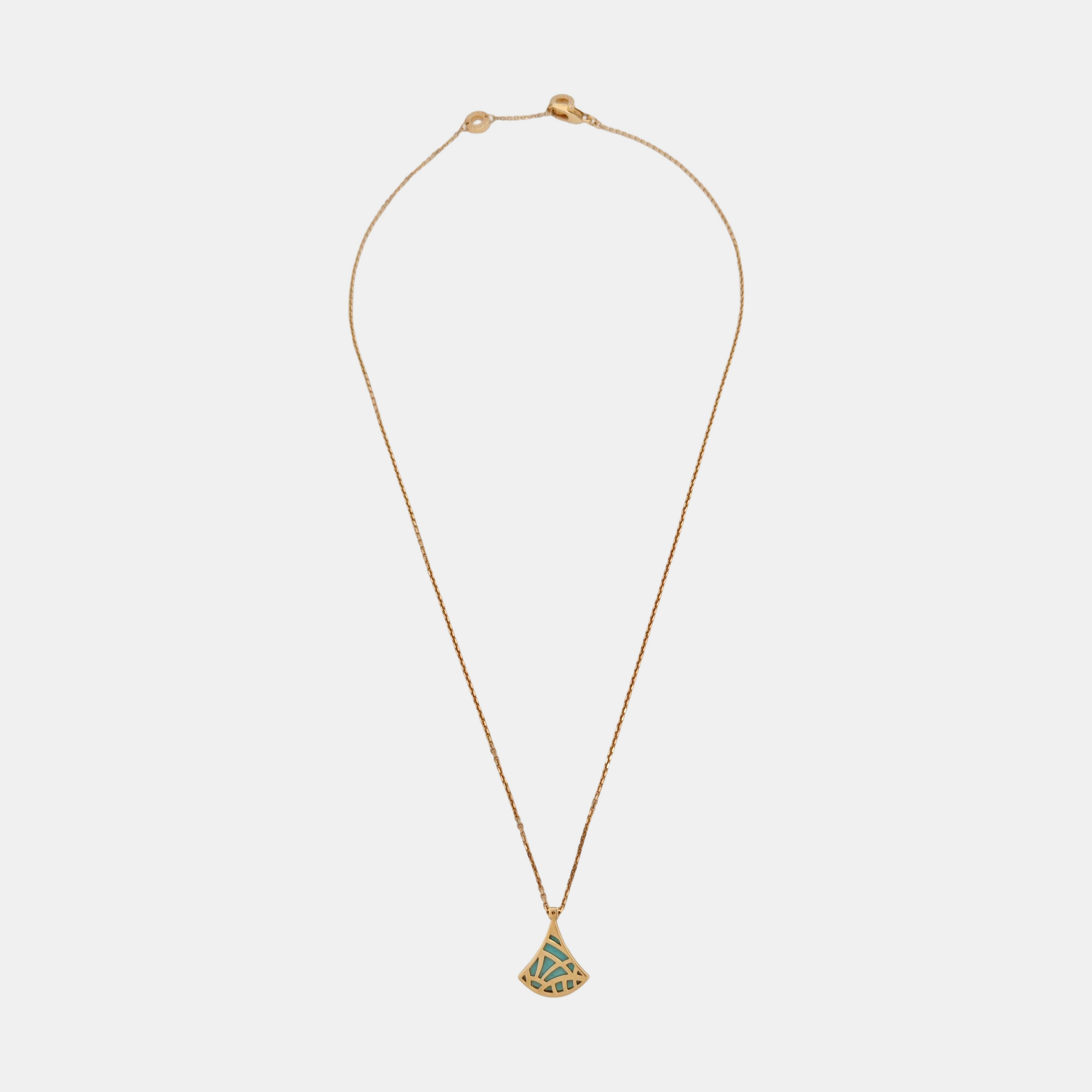 DIVAS' DREAM 18k Rose Gold Blue Necklace