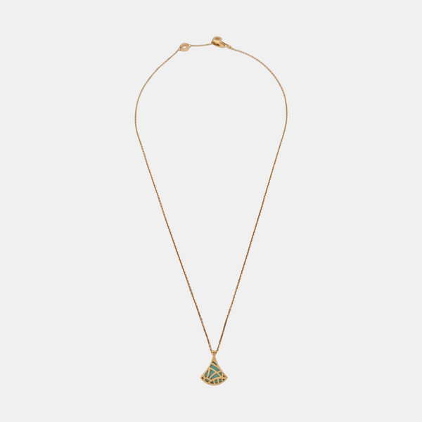 DIVAS' DREAM 18k Rose Gold Blue Necklace
