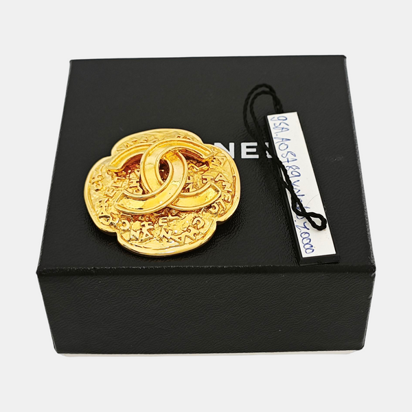 Metal Gold Brooch