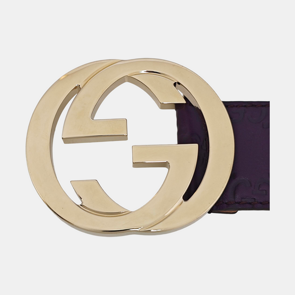 Leather Belt Purple