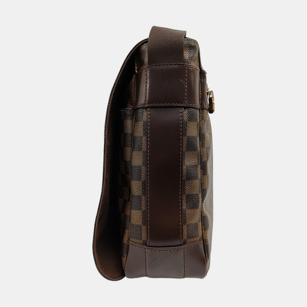 BASTILLE Damier Ebene Coated Canvas Brown