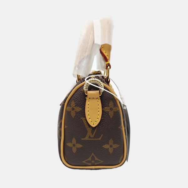 SPEEDY Nano Monogram Coated Canvas Brown