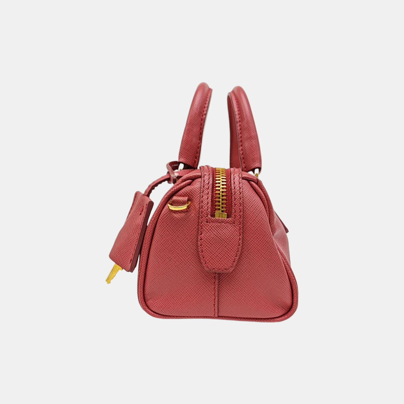 Saffiano Calfskin Shoulder Bag Pink