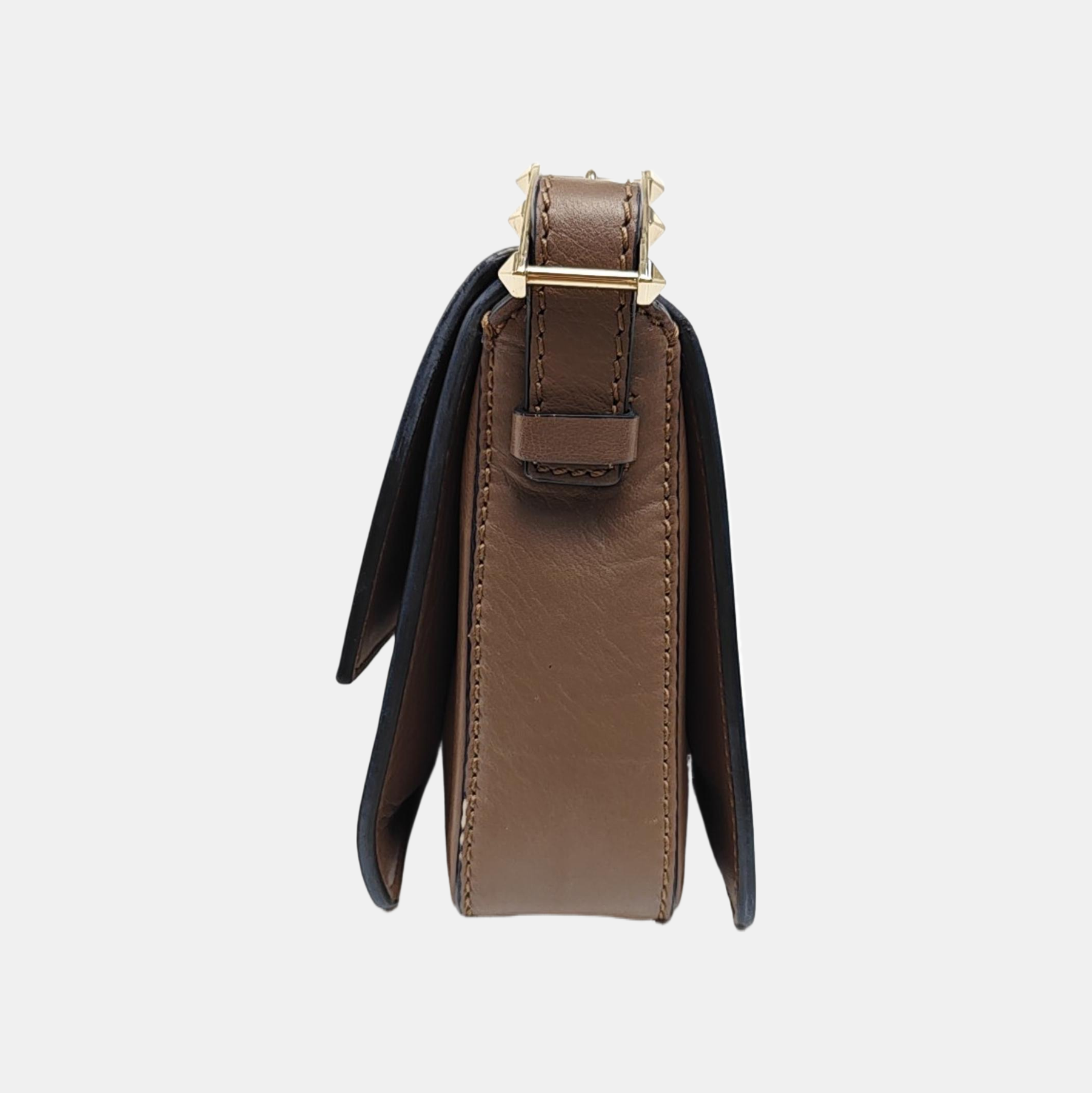 Calfskin Shoulder Bag Gray