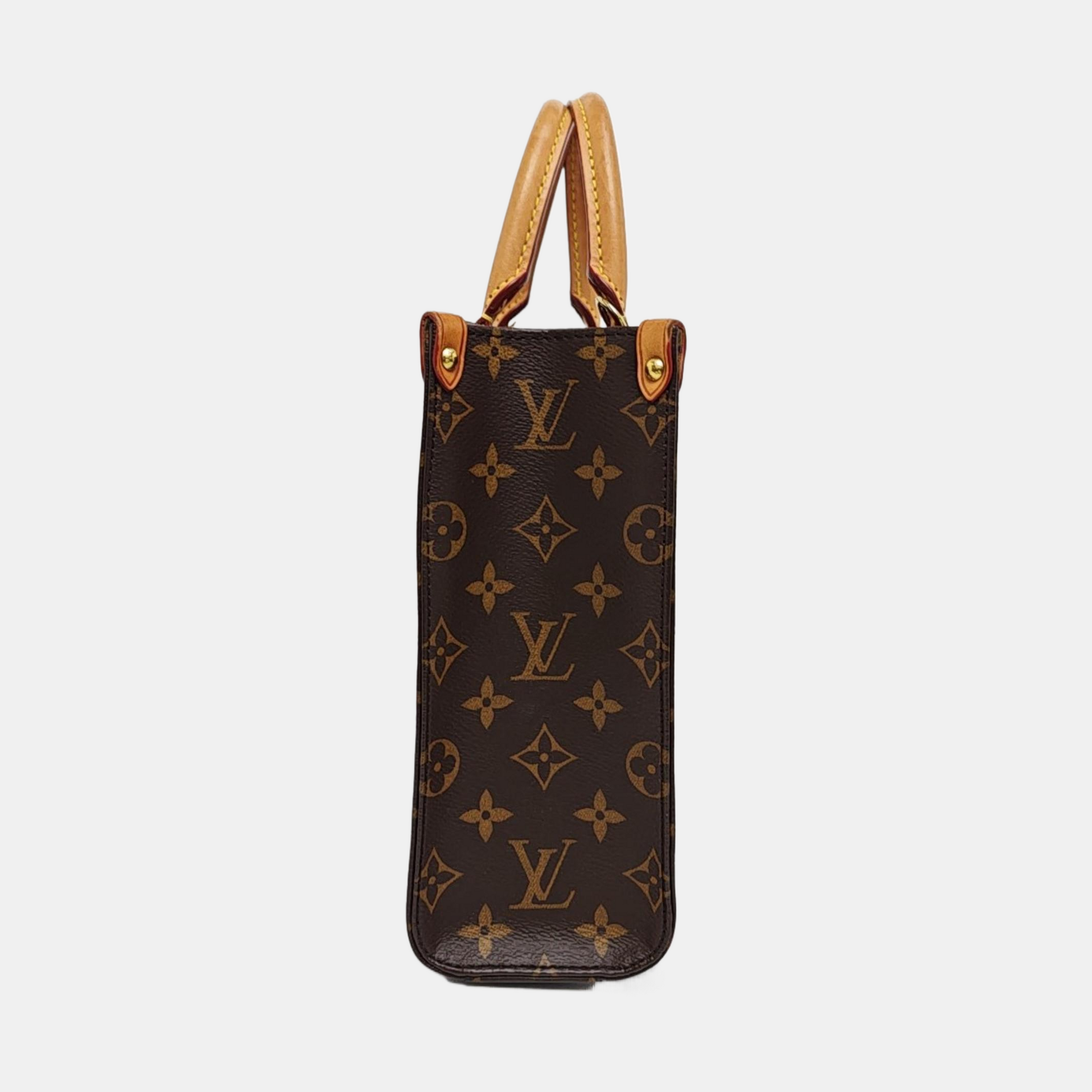SAC PLAT BB Monogram Coated Canvas Brown