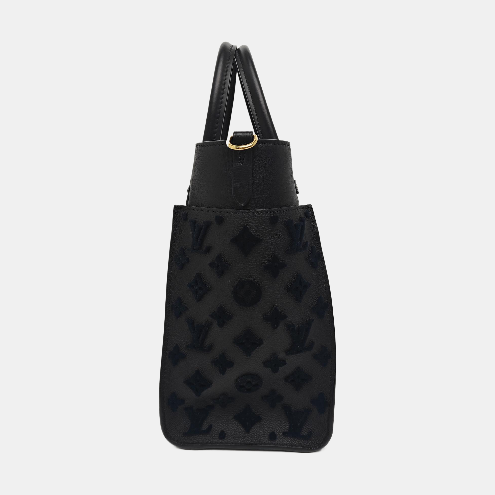 ON MY SIDE MM Monogram Calfskin Black