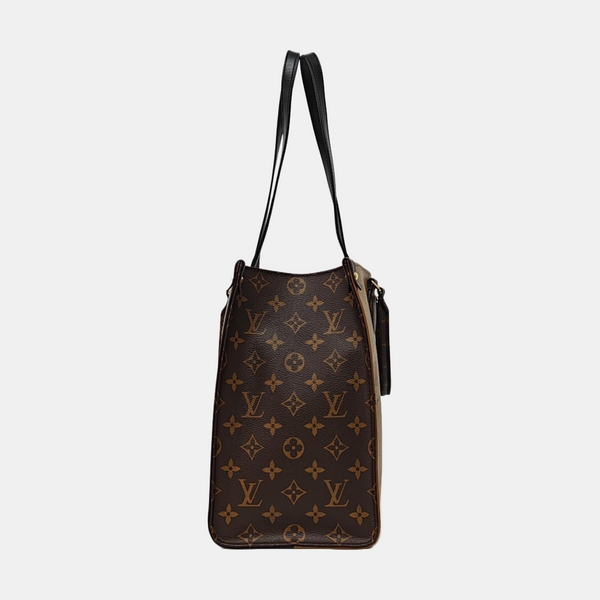 Authenticated pre-owned  ONTHEGO MM Monogram Coated Canvas Brown - Tote Bag at Looply
