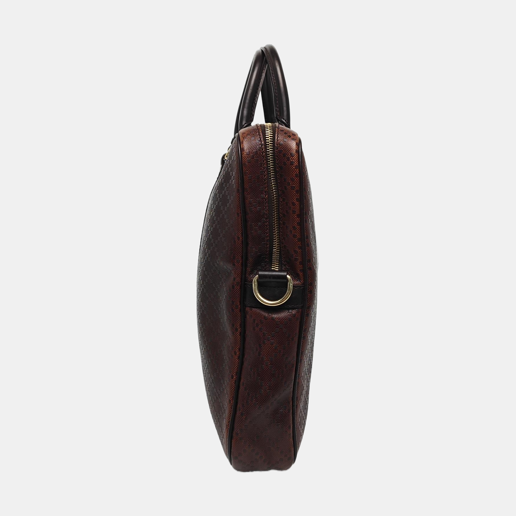 Calfskin Top Handle Bag Brown