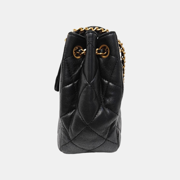 CHANEL 19 Small Quilted Lambskin Black