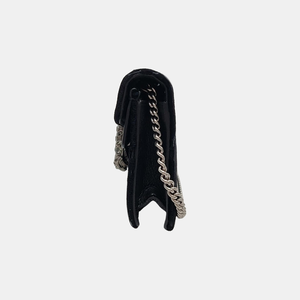 Authenticated pre-owned  Dionysus Super Mini Monogram Velvet Black - Shoulder Bag at Looply