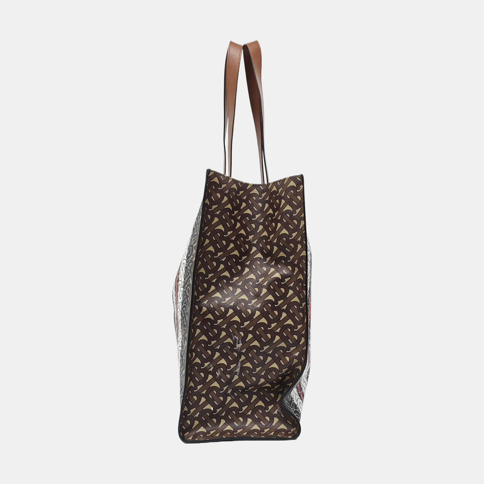 MONOGRAM Large Coated Canvas Brown