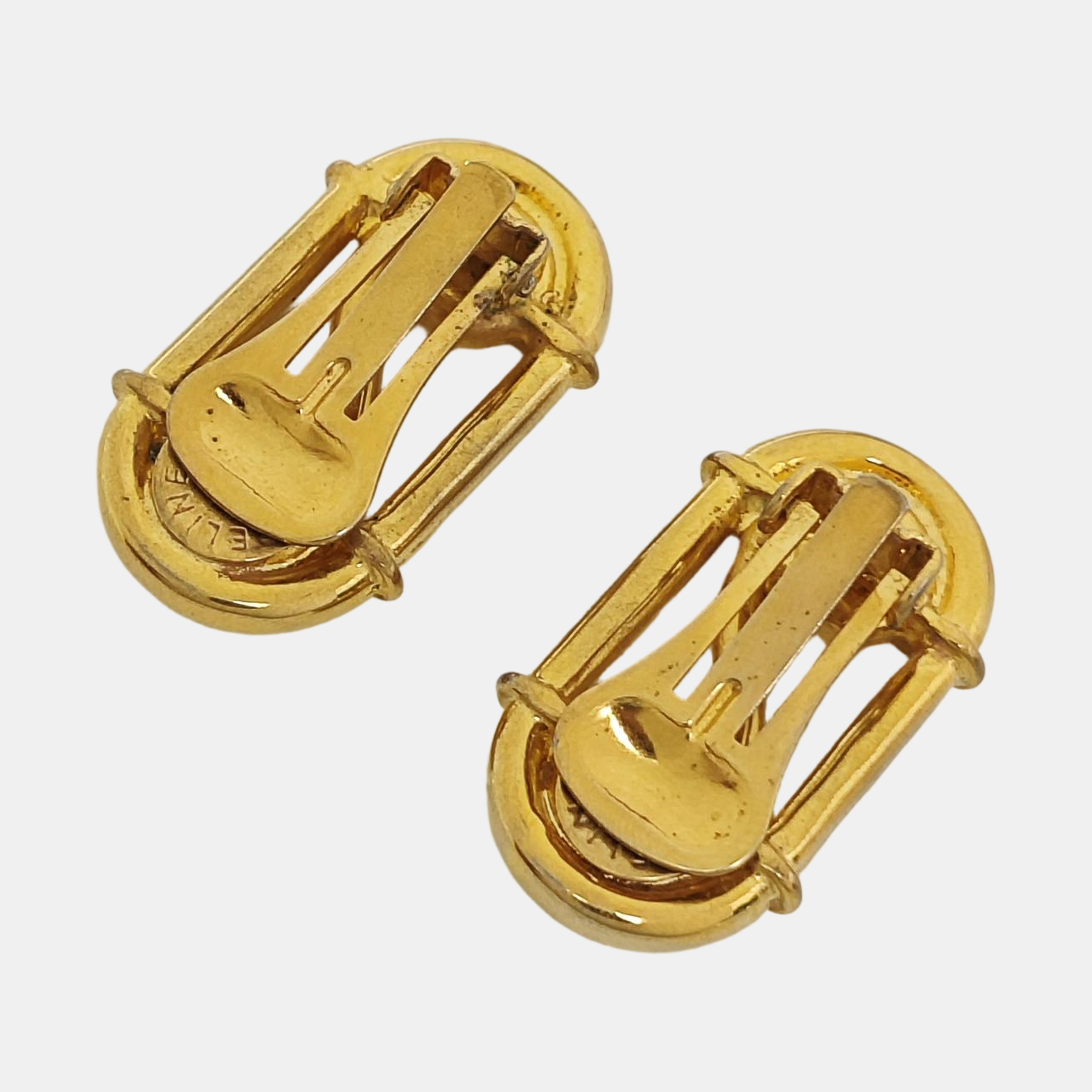 Metal Gold Clip On Earrings