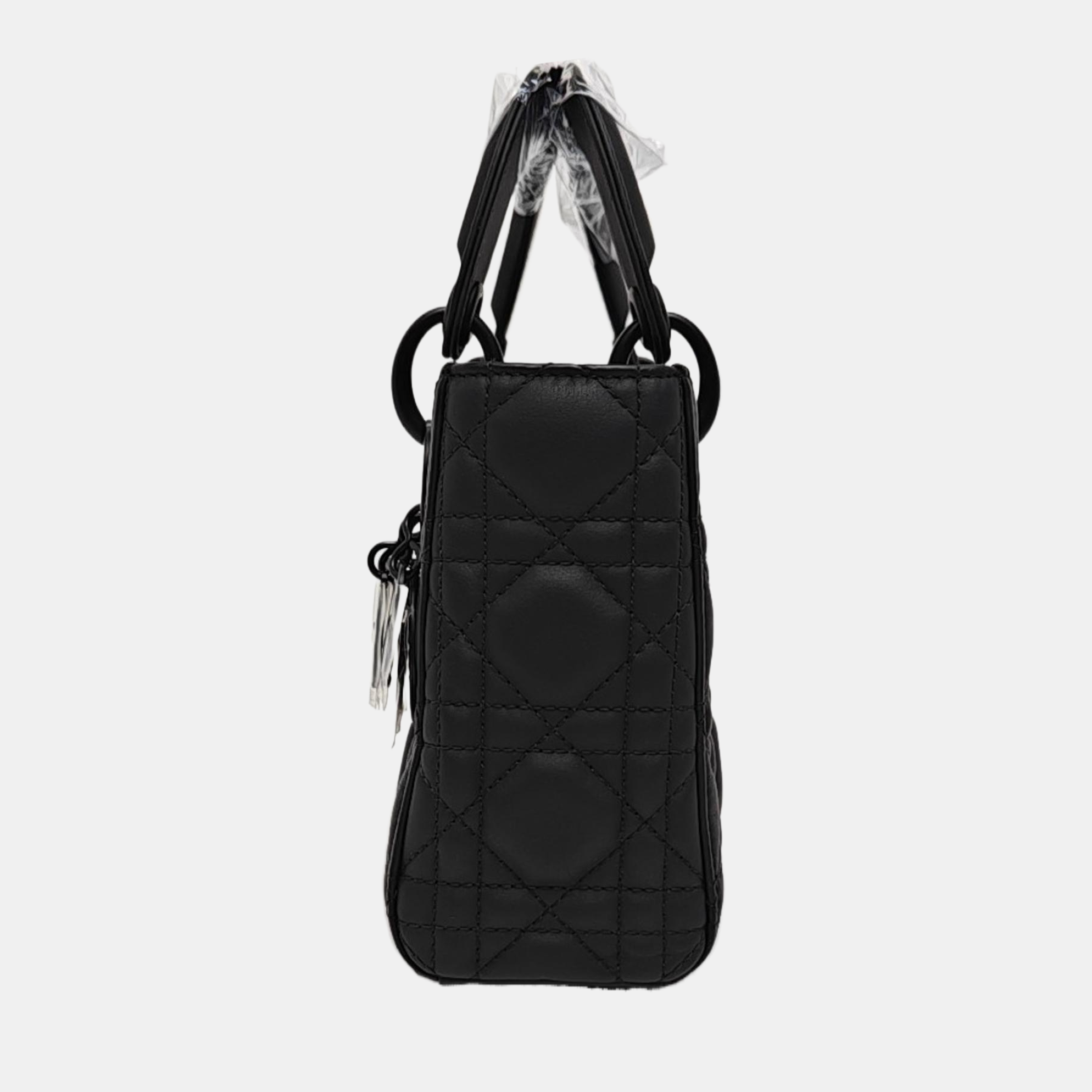 Lady Dior Mini Cannage Lambskin Black