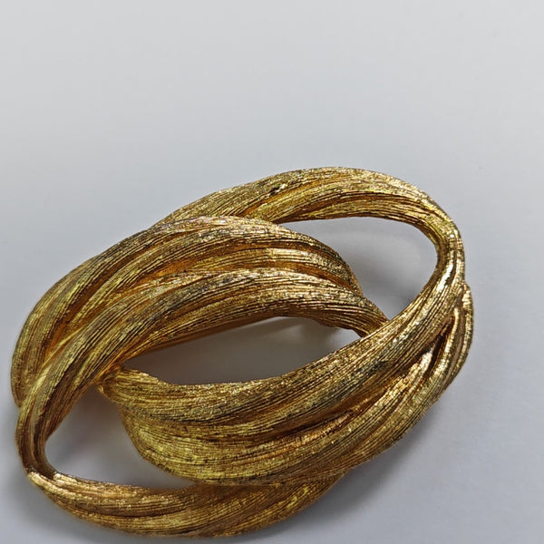 Metal Gold Brooch