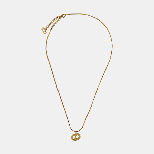 Petit CD Metal Gold Necklace