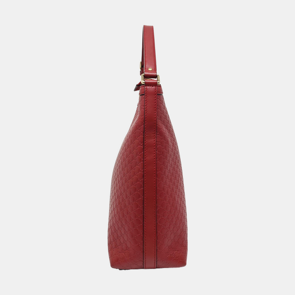 Monogram Calfskin Top Handle Bag Red