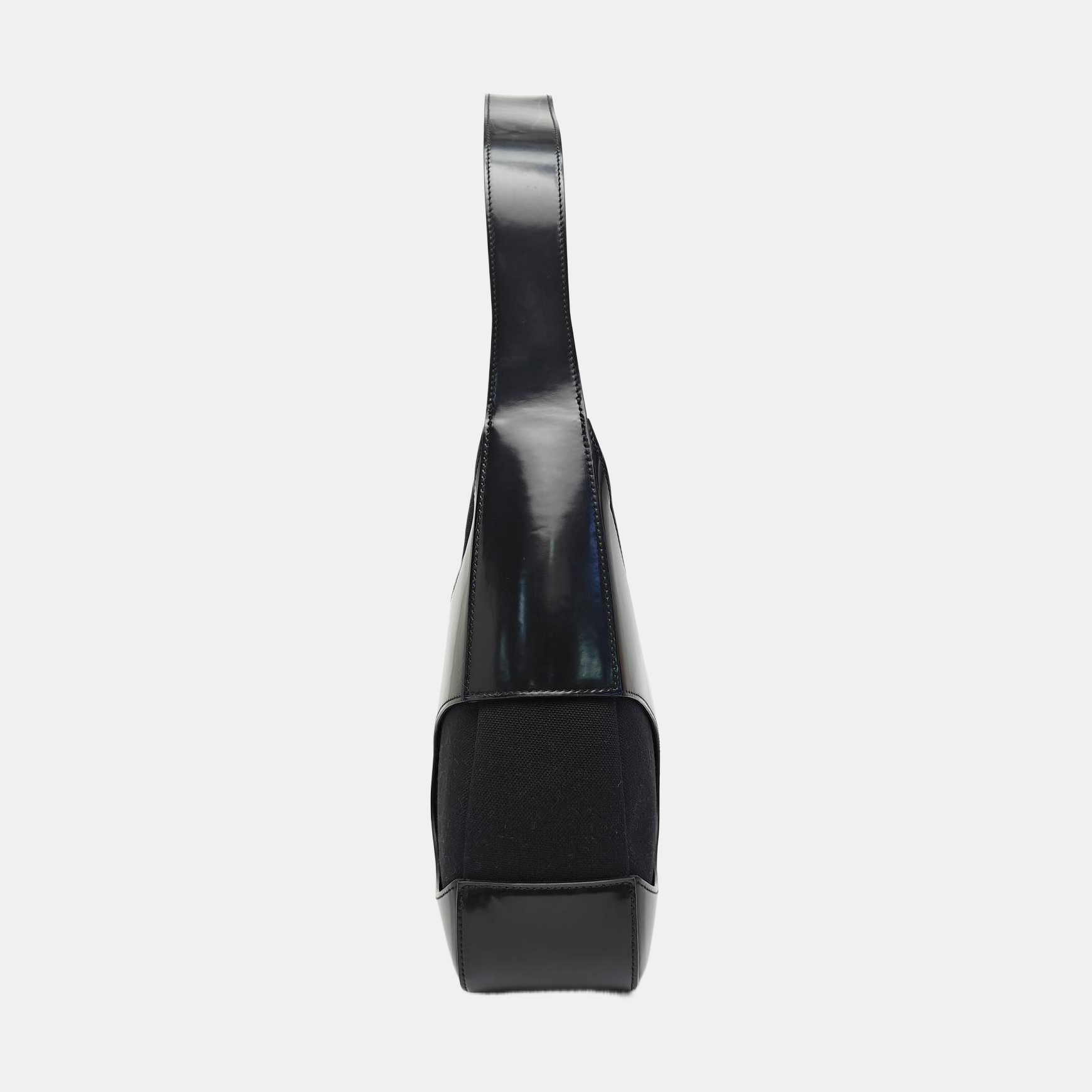Fabric Shoulder Bag Black