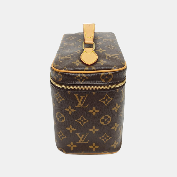 NICE BB Monogram Coated Canvas Brown