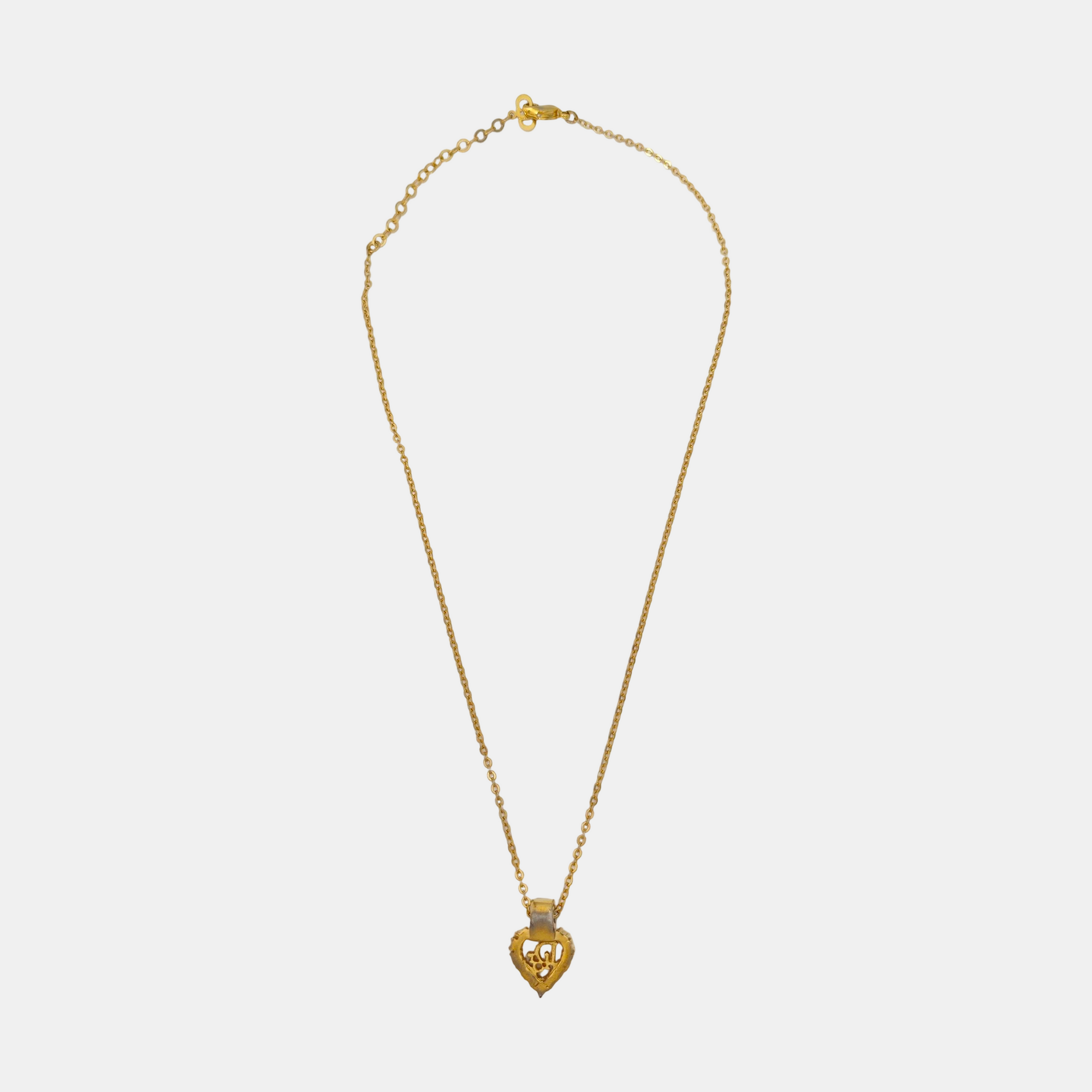 Dior Oblique Metal Gold Necklace